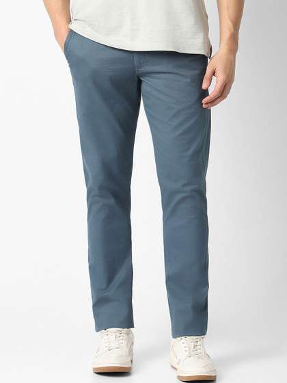 Van Heusen Sport Men
                        Textured Slim Fit Trousers