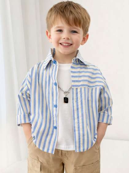 FOREVER FRIDAY Boys
                      Comfort Striped Casual Shirt
