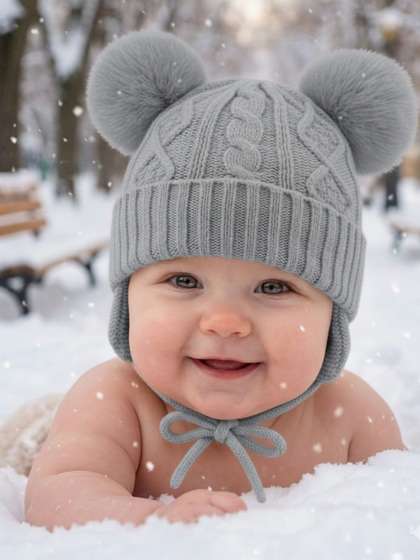 Infispace Boys
                    Embroidered Woollen Beanie