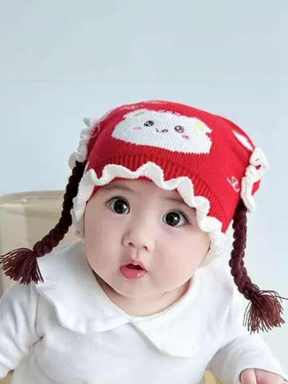 REFFER Girls Printed
                    Woollen Beanie