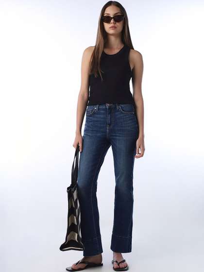 ONLY Women Flared
                        High-Rise Light Fade Jeans