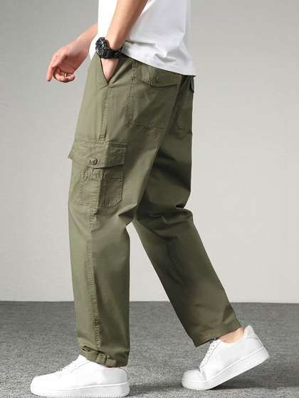 HERE&NOW Men
                          Relaxed Straight Leg Loose Fit fwd Trousers