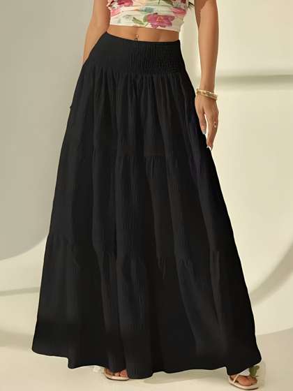 OTABU Flared Maxi
                          Skirts