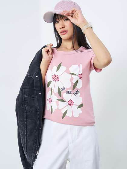 Honey by Pantaloons
                        Women Floral Printed T-shirt