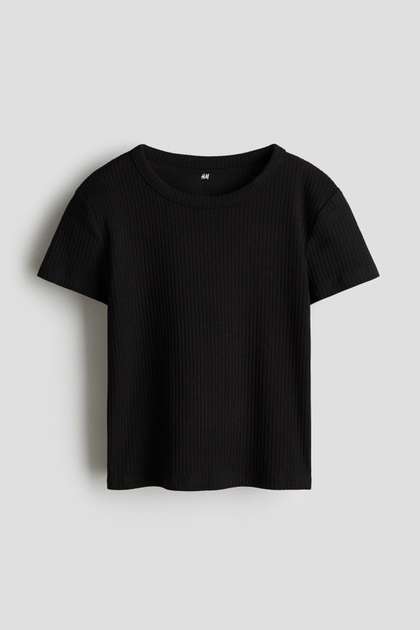 H&M Ribbed Cotton
                    Top