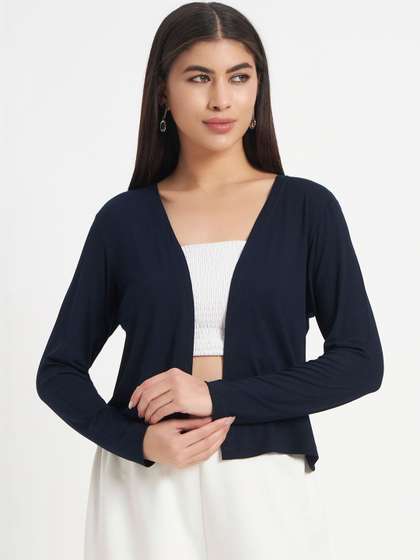 LE BOURGEOIS Women
                        Crop Shrug