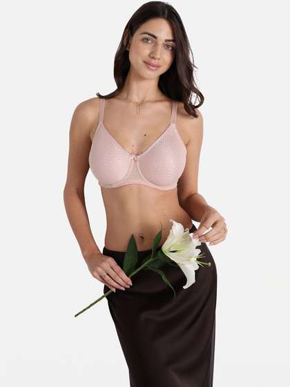 Wacoal Women
                          Non-padded Wired Full Cup Seamless Lace Plus
                          Size Bra