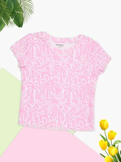 Pantaloons Junior
                      Girls Printed Top