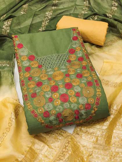 HERE&NOW
                          Embroidered Unstitched Dress Material