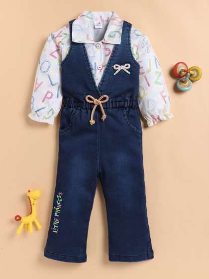 I LOVE MOM Girls Basic
                    Jumpsuit