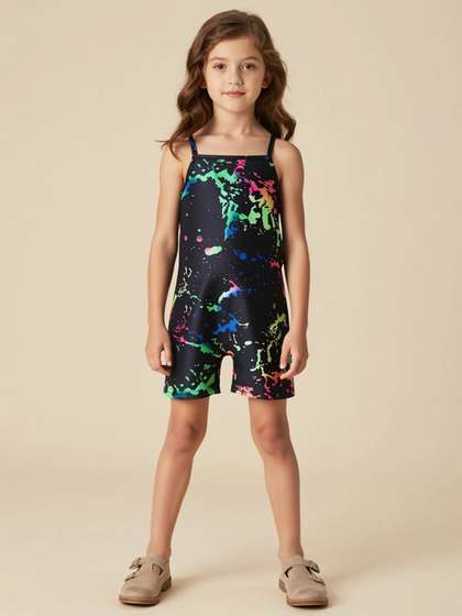 YK Girls Printed
                      Jumpsuit