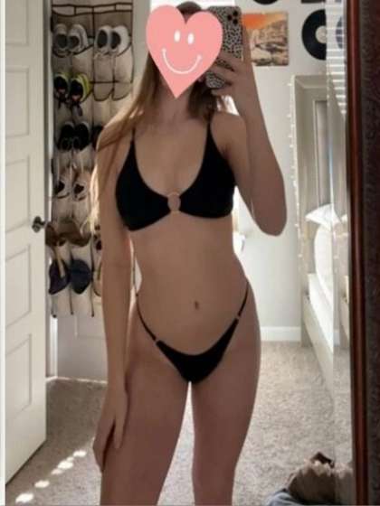 RECENT FASHION Solid
                        Shoulder Straps Swim Bikini Set