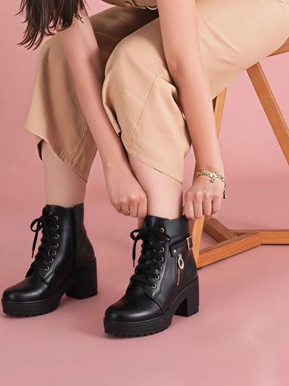 The Roadster
                        Lifestyle Co Women Round Toe Lace-Ups Regular
                        Boots