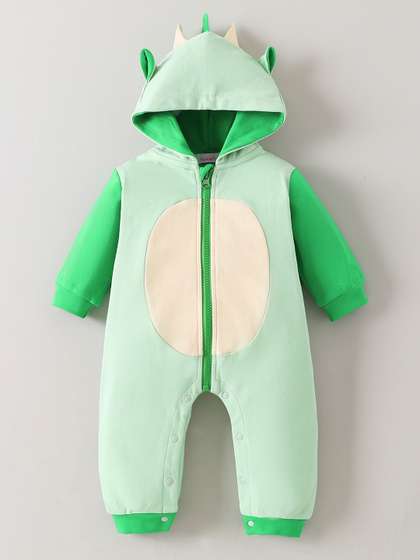 Hopscotch Infant Boys
                    Dinosaur Applique Rompers
