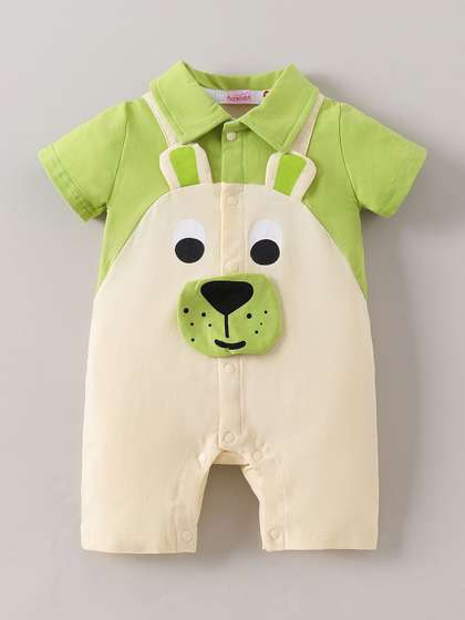 Hopscotch Boys Cotton
                    Rompers