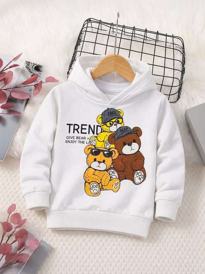 BAESD Unisex Kids
                    Printed Hooded Sweatshirt