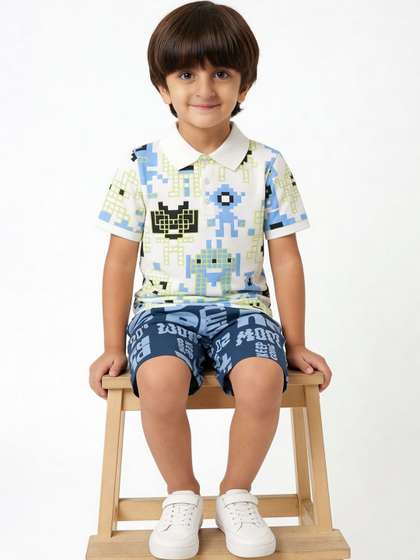 Pantaloons Junior Boys
                    Typography Printed Shorts