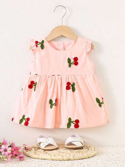 LULU & SKY
                    Embroidered Flared Sleeve A-Line Dress