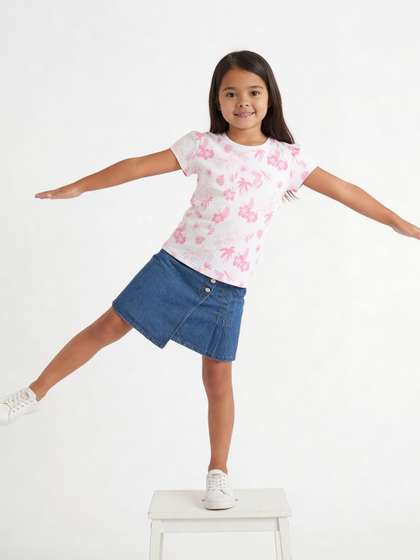 Pantaloons Junior Girls
                    Mini A-Line Skirt