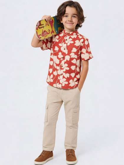 Pantaloons Junior Boys
                    Floral Printed Casual Shirt