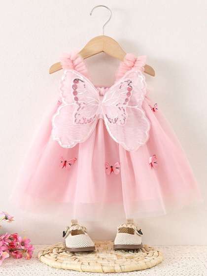 LULU & SKY Floral
                      Ruffled A-Line Dress