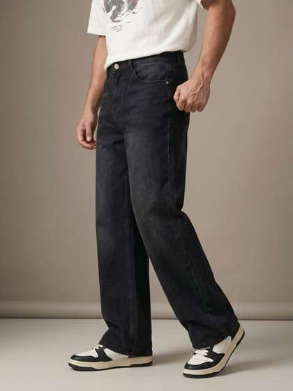 glitchez Men Loose Bootcut Fit Jeans