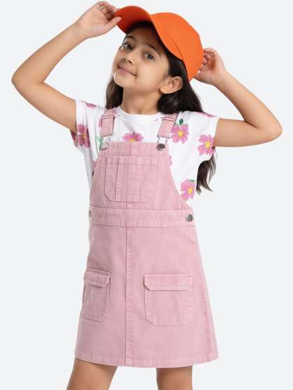 Pantaloons Junior
                      Cotton Straight Leg Ankle Length Dungarees