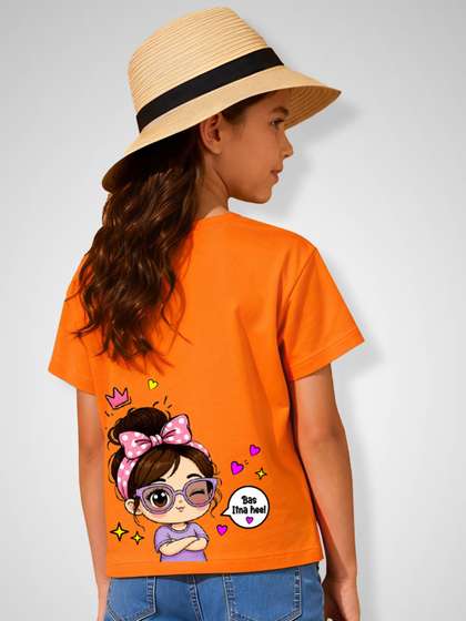 DOODLEBERRY Girls
                      Printed T-shirt