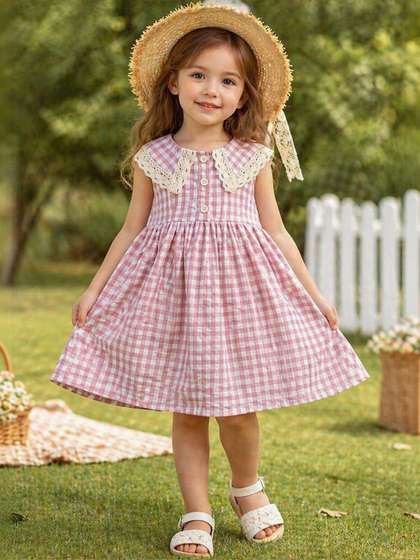LULU & SKY Checked
                    A-Line Dress