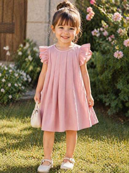 LULU & SKY Flutter
                      Sleeve A-Line Dress