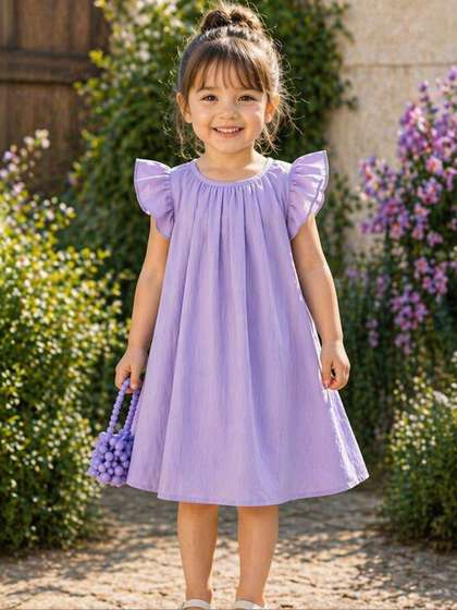 LULU & SKY Flutter
                    Sleeve A-Line Dress