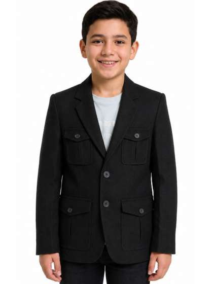 CHARCHIT Boys Full
                      Sleeves Blazers With T-Shirt
