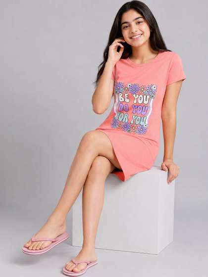 Todd N Teen Girls
                    Graphic Printed T-shirt Nightdress