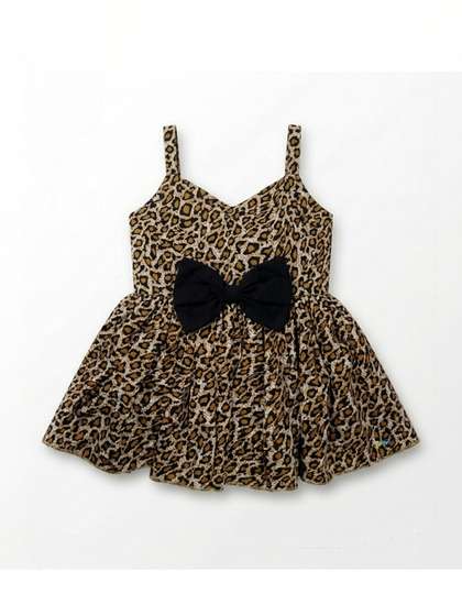 MVD Fashion Animal Print
                    Crepe A-Line Dress