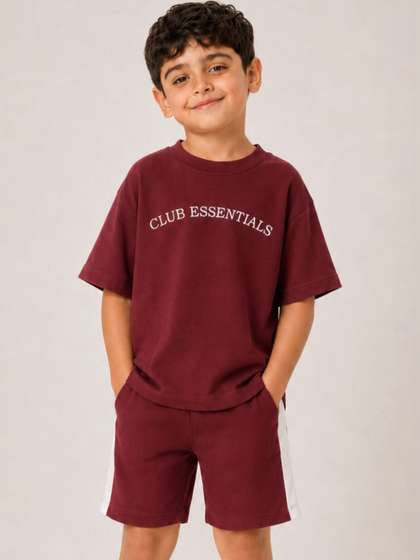 Nap Chief Unisex Kids
                    Printed T-shirt with Shorts