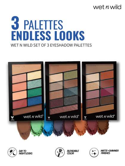 Buy Wet N Wild Set Of 3 10 Eyeshadow 30 G Stop Playing Safe Comfort Zone Rose In The Air - Eyeshadow for Women 31813594 | Myntra