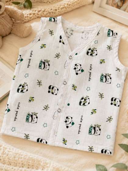 HOUSE OF PEHNAVA Printed
                    Assorted Organic Cotton Blend Jhabla