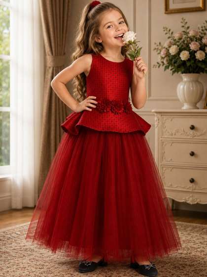 Dripteen Applique Net
                    Maxi Dress