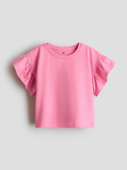 H&M Flutter-sleeved
                    top