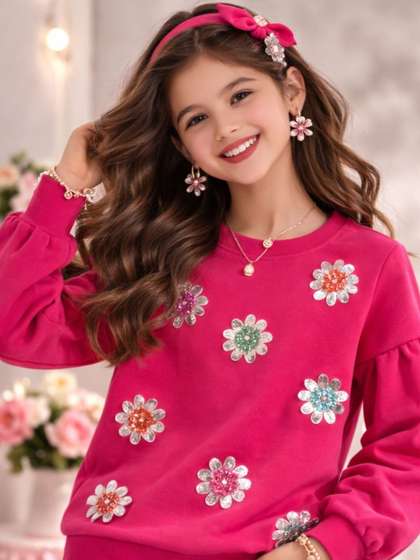 Gini and Jony Girls
                    Embellished Sweatshirt