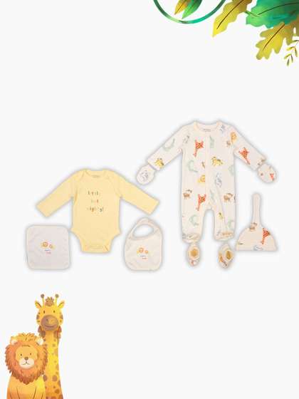 Pantaloons Baby
                      Infants 7-Pcs Pure Cotton Baby Apparel Gift Set