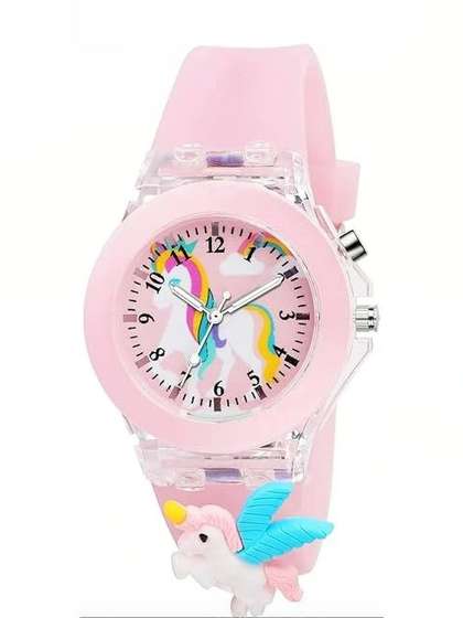 Brostin Unisex Kids Dial
                    & Straps Watches Unicorn Light-Up Kids Watch