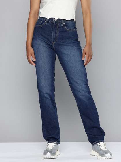 Levis Women 724
                        Straight Fit High-Rise Light Fade Stretchable
                        Jeans