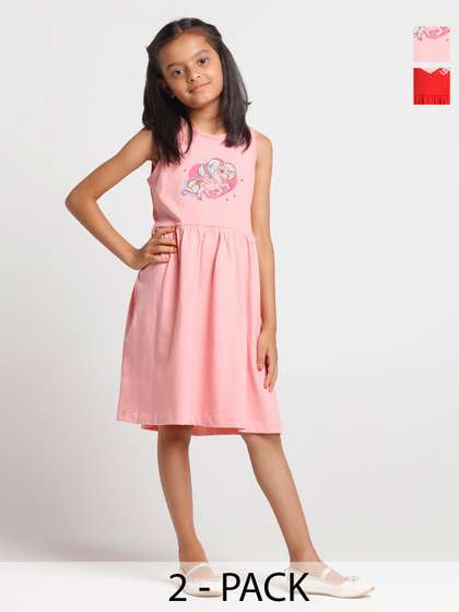 FAZZA Print Applique
                      A-Line Dress