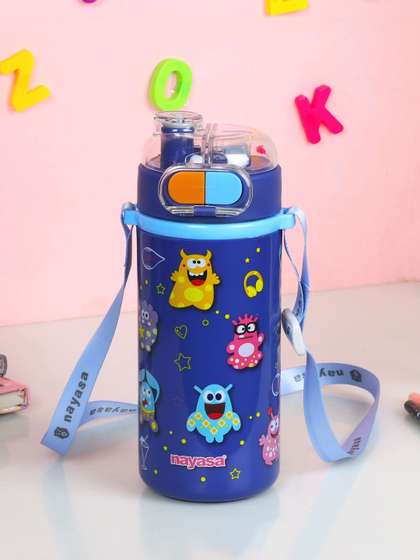 Nayasa Single Captain
                    Dark Blue BPA Free Insulated Dual Drink Bottle With
                    Strap 610ml