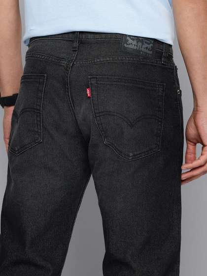 Levis Men 505 Straight Fit Mid-Rise Stretchable Jeans
