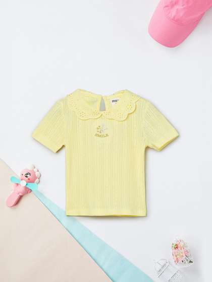 max Peter Pan Collar
                    Cotton Blend Top
