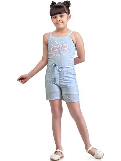 Tiny Girl Girls Striped
                    Capri Jumpsuit
