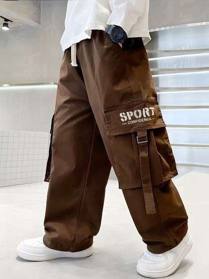 ADBUCKS Boys Loose Fit
                    Cargos Trousers