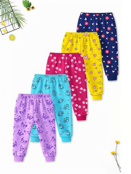 YK X Trampoline Girls
                      Pack of 5 Regular Fit Graphic Print Track Pants